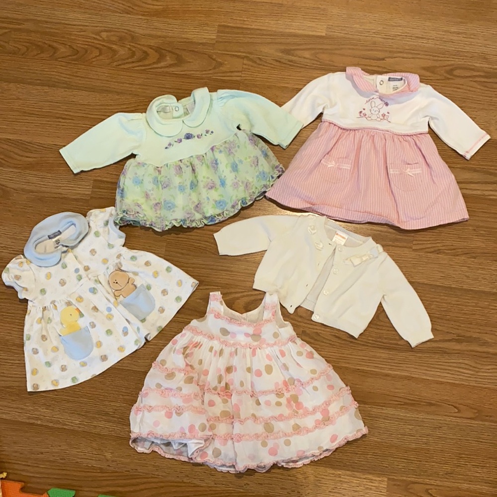 Baby girl 0-3 months 5 pieces clothes bundle